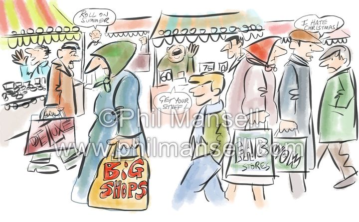 Christmas Shopping by Phil Mansell