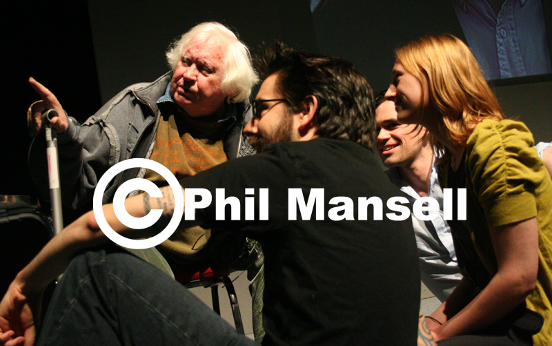 Ken Russell with students (PHOTO: PHIL MANSELL)