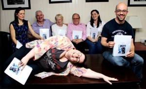 Cast of 'According to Claudia' at preliminary meeting. (PHOTO: PHIL MANSELL)