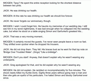 Excerpt from new play