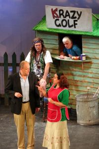 'Bunkered' on stage at the Dolman Theatre. (PHOTO: PHIL MANSELL)