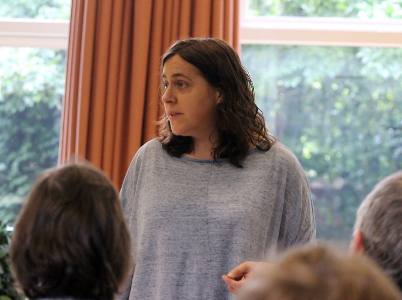 Liz Drewett as Viola arrived after being ship-wrecked. (PHOTO: PHIL MANSELL)