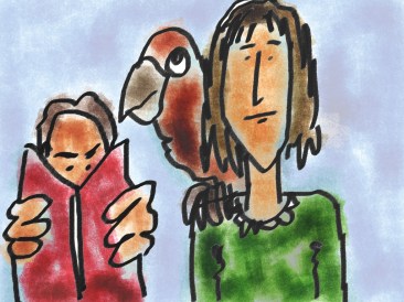 A rough sketch for another children's book illustration by Phil Mansell