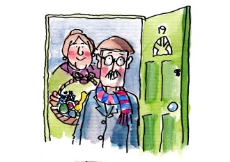 Sam&amp;Janet coming in front doorPLUS web